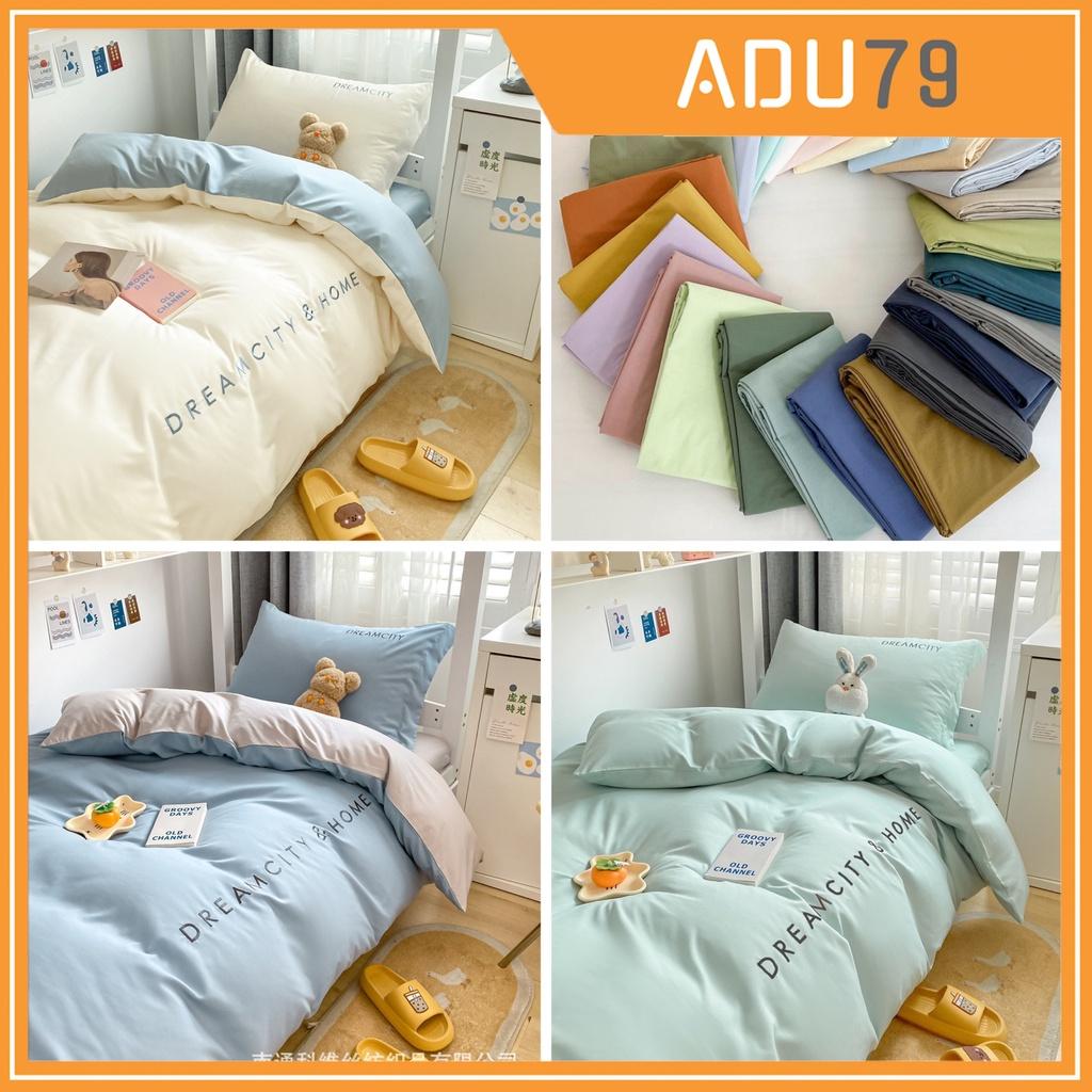 Bộ Chăn Ga Cotton Tici Cao Cấp Phong Cách Hàn Quốc Đủ Size Đủ Màu