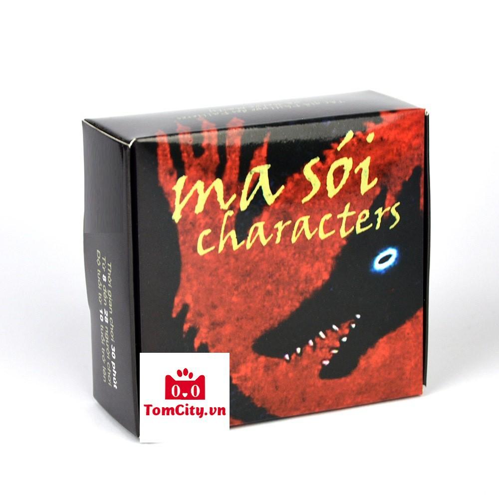 Bộ bài Ma Sói Characters cơ bản Việt Hóa Boardgame Cspring come