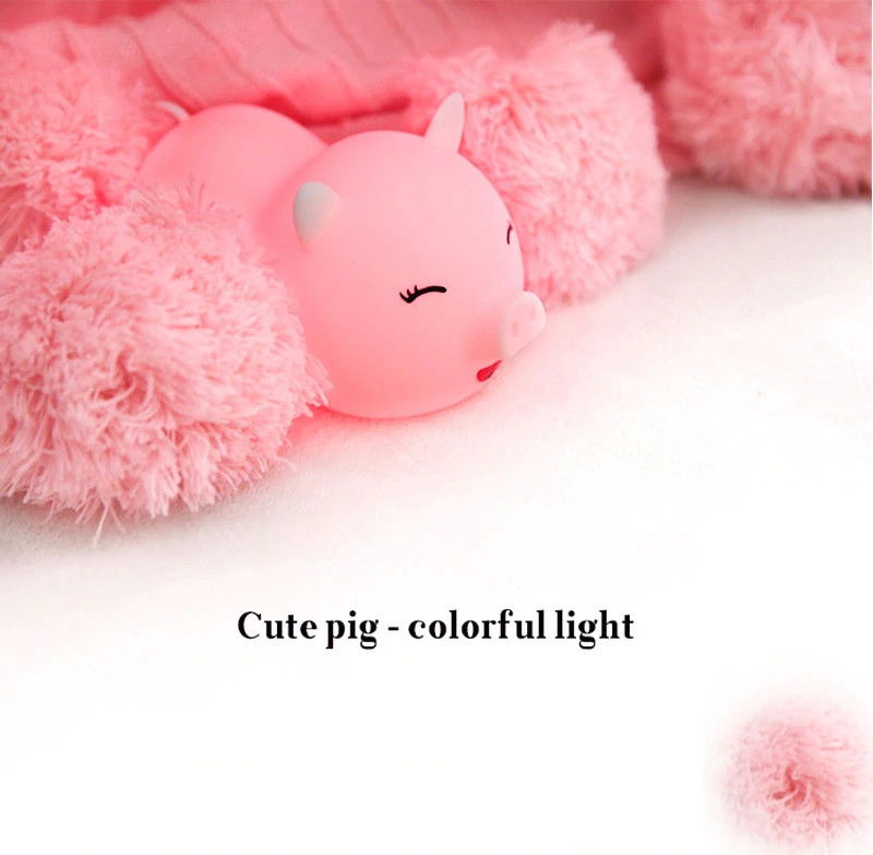Đèn Ngủ Silicone Trang Trí Nhiều Màu Sắc Hình Heo Dễ Thương - Cute Pig