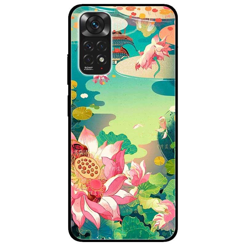 Ốp lưng dành cho Xiaomi Redmi Note 11 4G mẫu Sen Hồng