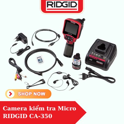 Camera Kiểm Tra Đường Ống RIDGID (55903) Màn Hình 3.5&quot; Camera Cầm Tay Số 1 Tại Mỹ - Hàng Chính Hãng