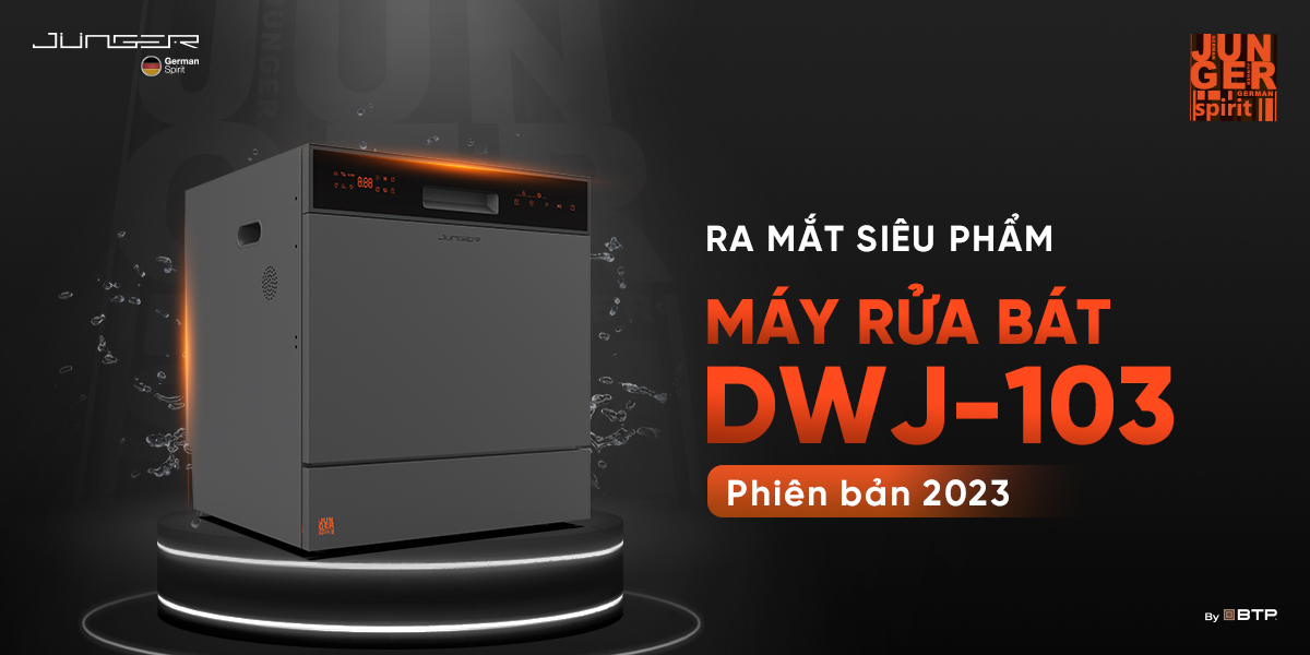 Máy rửa bát DWJ-103 Dung tích 10 bộ Sấy khô Diệt khuẩn UV Hàng Chính Hãng Bảo Hành 24 Tháng