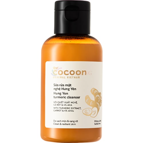 Sữa rửa mặt nghệ Hưng Yên Cocoon giúp da sạch mịn và rạng rỡ (140ml/310ml) - Hàng chính hãng