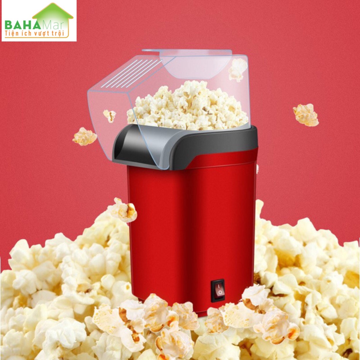 MÁY LÀM BẮP RANG BƠ POPPER TỰ ĐỘNG TẠI GIA ĐÌNH "BAHAMAR" tiện dụng và đảm bảo vệ sinh an toàn phù hợp dùng tại gia đình