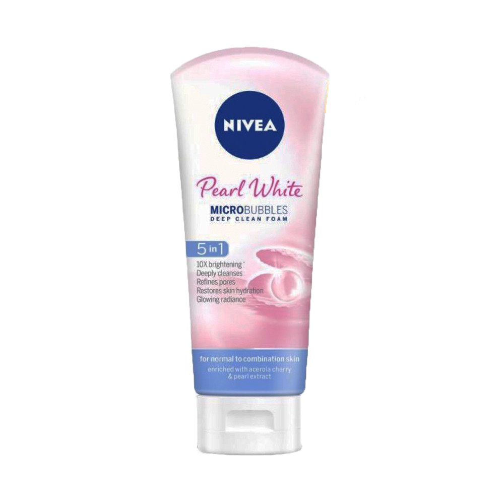 Bộ 2 Sữa rửa mặt NIVEA Pearl White giúp trắng da ngọc trai (100g*2)