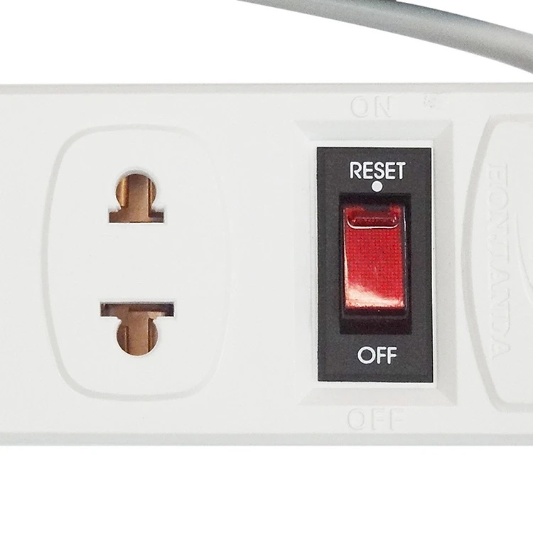 Ổ Cắm Điện Kéo Dài Đa Năng Honjianda HJD-0114R Loại 4 Ổ Có Công Tắc (Dây Dài 5m) - Hàng Chính Hãng