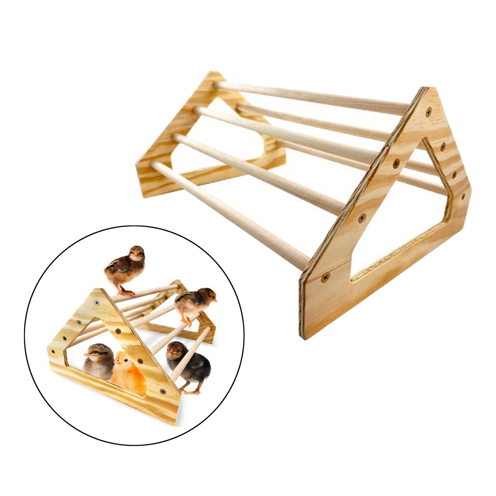 Wooden Parrot Bird Stand Tree Branch Hanging Toys Cage Perches Pet