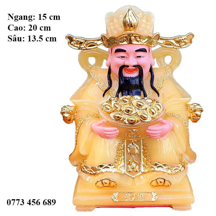 Thần Phát đá nguyên khối cao 20 cm