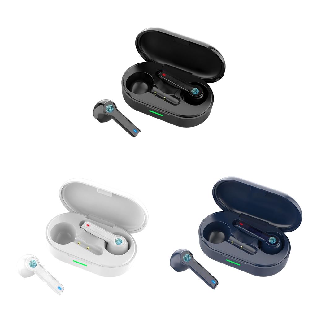 L32 True Wireless Earbuds Bluetooth Headphones Touch Control with Charging Case IPX7 Waterproof TWS Earphones in-Ear Built-in Mic Headset for Sport