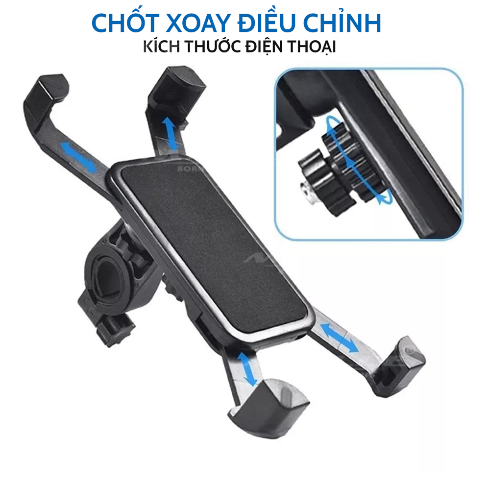 Giá đỡ điện thoại xe đạp gắn tay lái YXF65 chất liệu Nhựa PC cho màn hình 4-7 inch phù hợp đường kính ghi đông 15-35mm Mai Lee