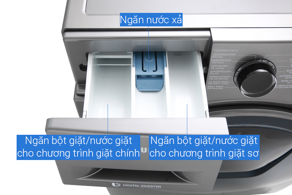 Máy giặt sấy Samsung AddWash Inverter 9.5 kg WD95K5410OX/SV - HÀNG CHÍNH HÃNG