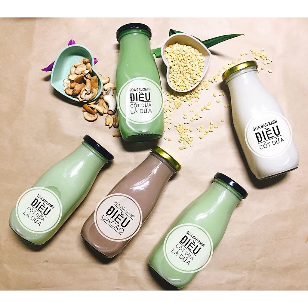 COMBO 2Chai lọ thủy tinh đựng sữa ,nước hoa quả,nước lọc_AVN