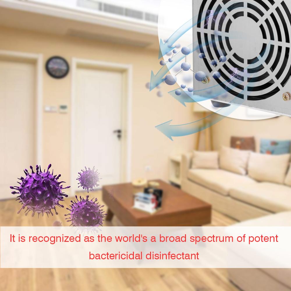 10g/h 220V Portable Ozonator Air Filter Purifier Fan with Timer Function For Home Car Formaldehyde Remover