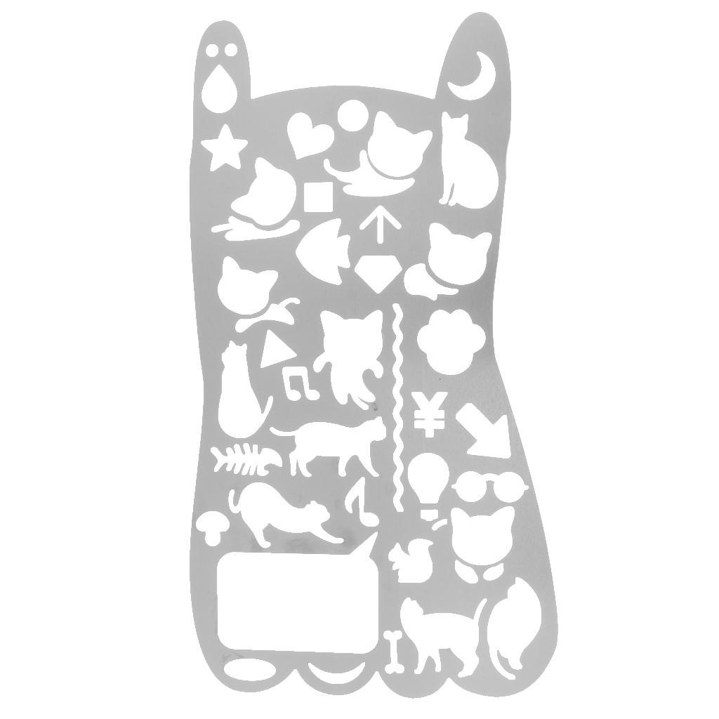 Ruler Bookmark for Journal Note Book Diary Hollow Ruler Drawing Template