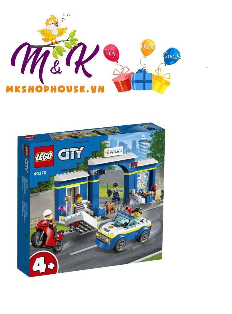 LEGO City 60370 Trạm Cảnh Sát Truy Bắt Tội Phạm (172 Chi Tiết)