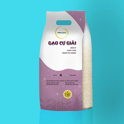 Gạo Cự Giải Home Rice Túi 5Kg - Gạo dẻo - mềm - ngọt cơm - thơm nhẹ