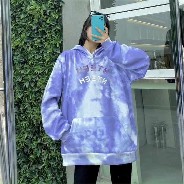 Áo Khoác Hoodie Nam Tuổi Teen Loang Màu Cưc Hot Chất Thun Nỉ Ngoại Không Nhăn Cao Cấp - MC82