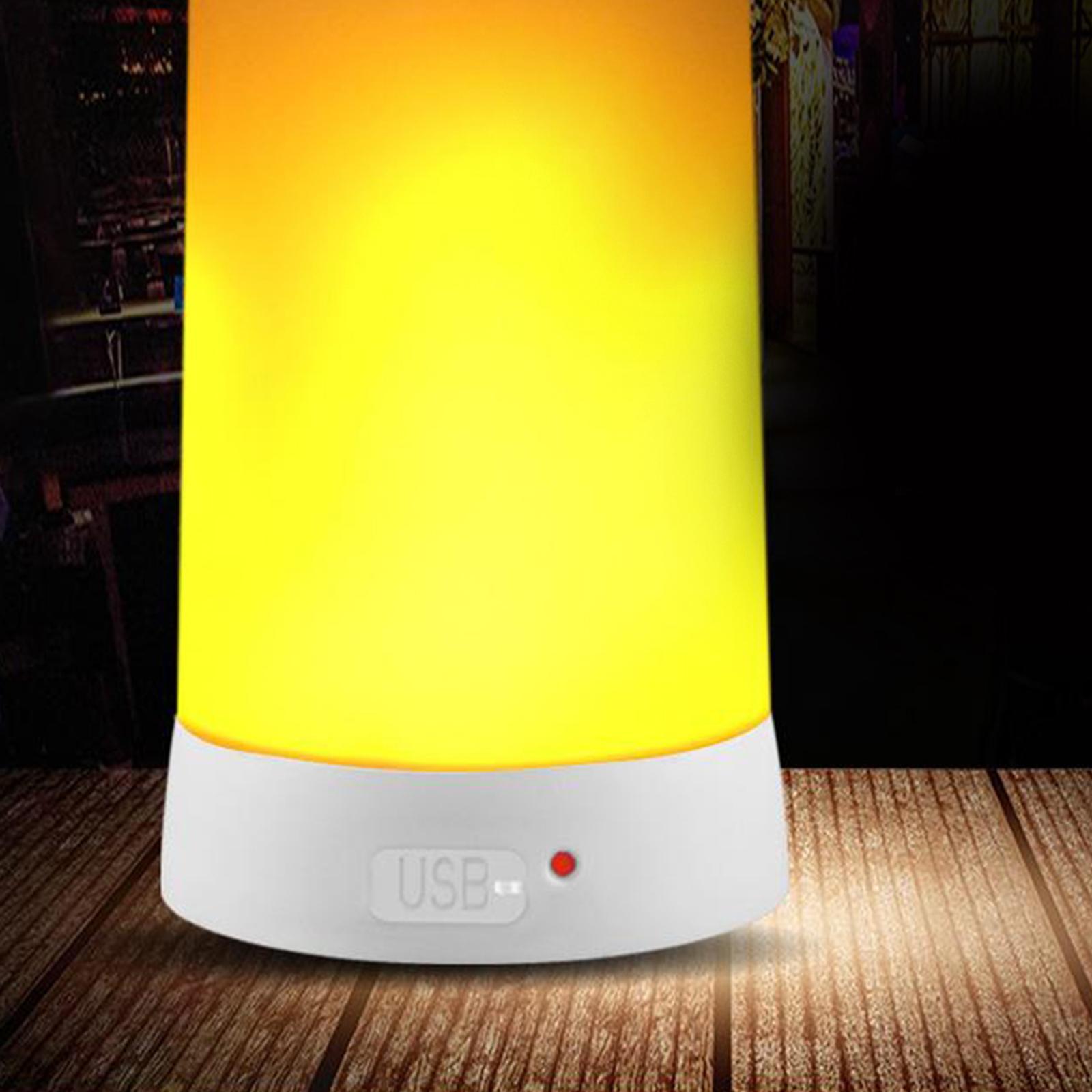 Led Flame Light Table Lamps with Remote Timer