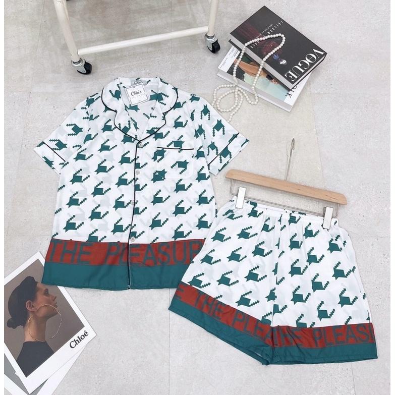 Bộ đồ ngủ nữ, bộ đồ pizama , pyjama lụa