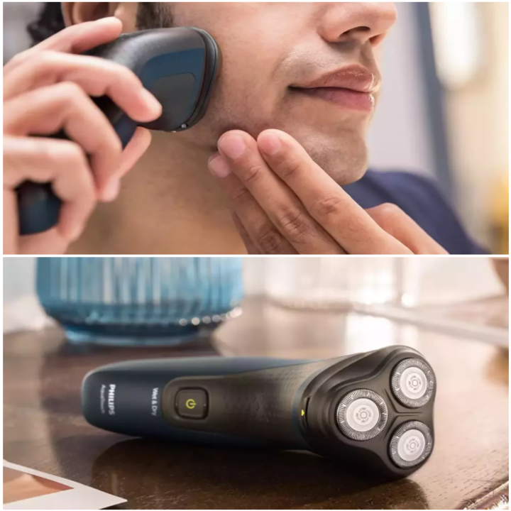 Máy Cạo Râu Thương Hiệu Cao Cấp Philips AquaTouch S1121 Hệ thống lưỡi cạo ComfortCut - HÀNG NHẬP KHẨU