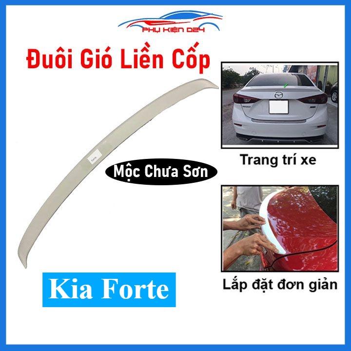 Đuôi gió sau xe liền cốp Kia Forte hàng mộc chưa sơn