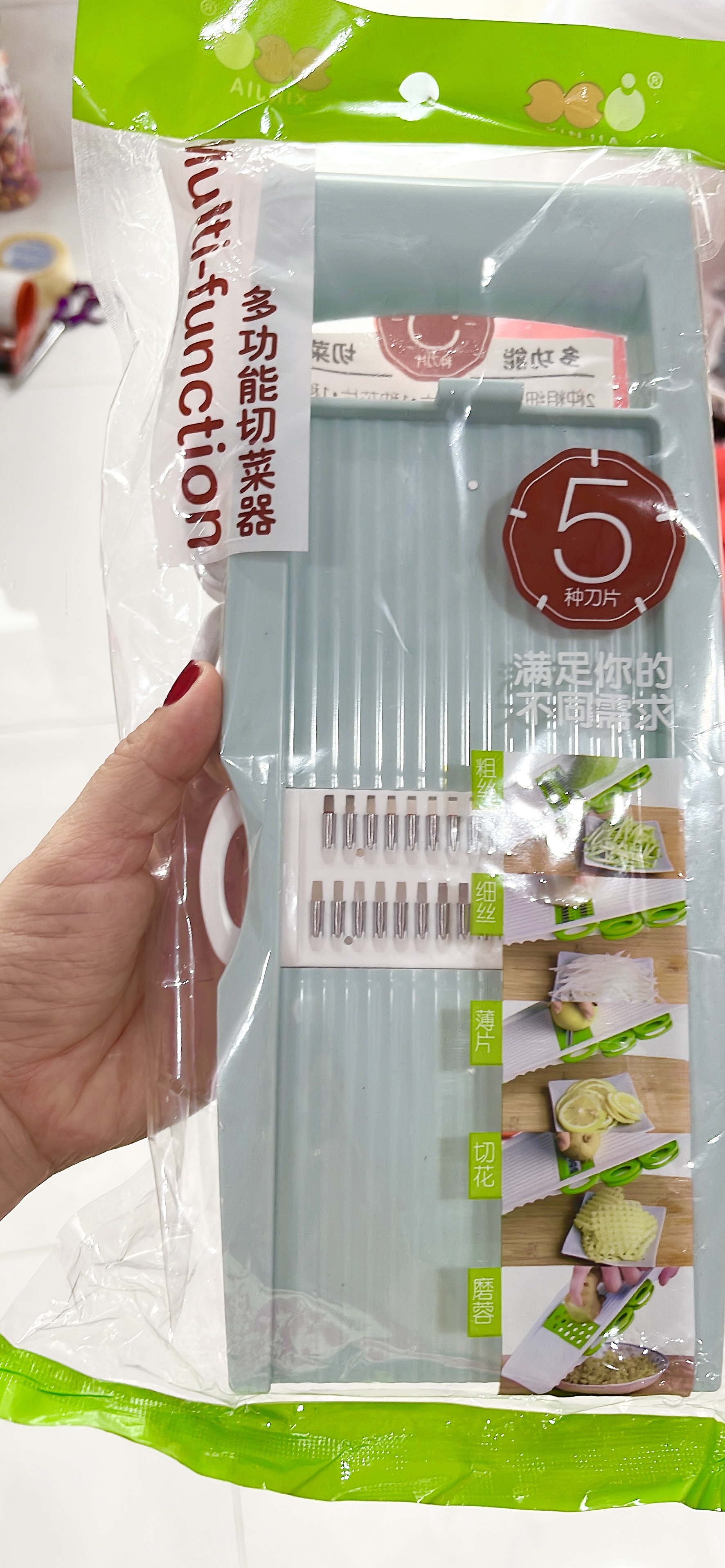 Bộ Nạo Rau Củ Đa Năng Kèm 5 Lưỡi Dao Bào Tiện Dụng