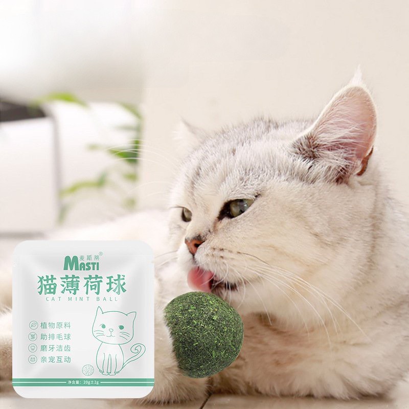 VIÊN CATNIP BẠC HÀ GẮN TƯỜNG CHO MÈO CHƠI, SẠCH RĂNG, THƠM MIỆNG, THƯ GIÃN