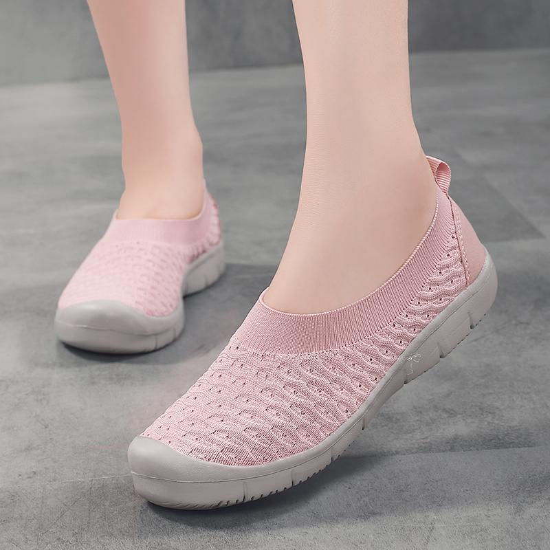Giao hàng nhanh giày nữ giày chạy bộ giày nữ cỡ lớn giá tốt nhất giày đỏ lưới cỡ lớn nhẹ