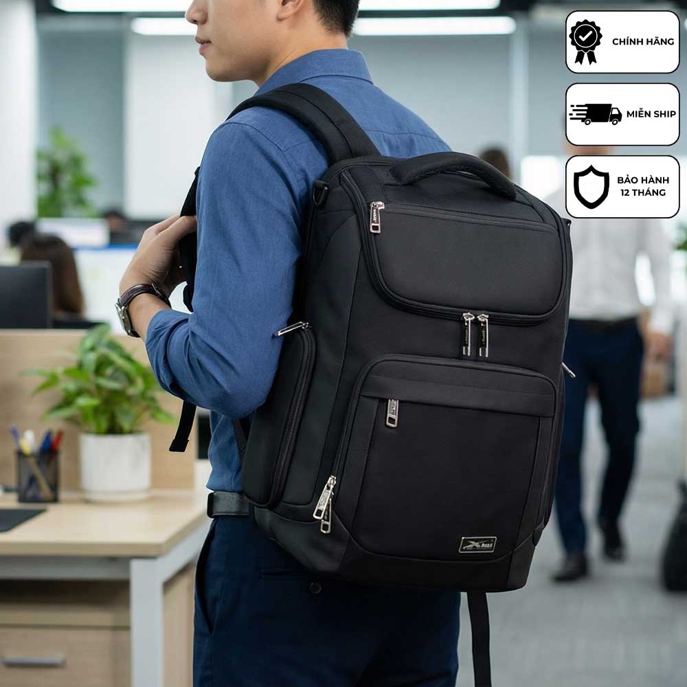 Balo laptop cao cấp doanh nhân chống nước Xbags Prime X XB 2009 balo công sở đựng laptop 15.6 inch thời trang sang trọng thanh lịch hiện đại tiện dụng đen trung tính!