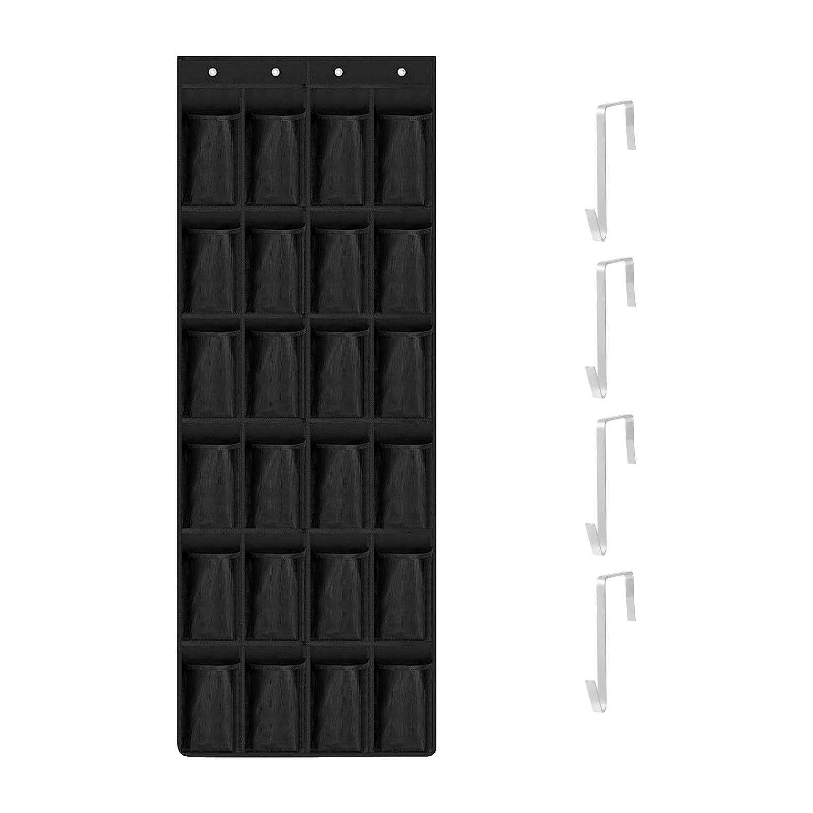 Large Pockets over The Door Shoe Organizer Multi Function Space Saver Shoe Hanger Shoe Rack Shoe Storage for Hats Bedroom Living Room Keys