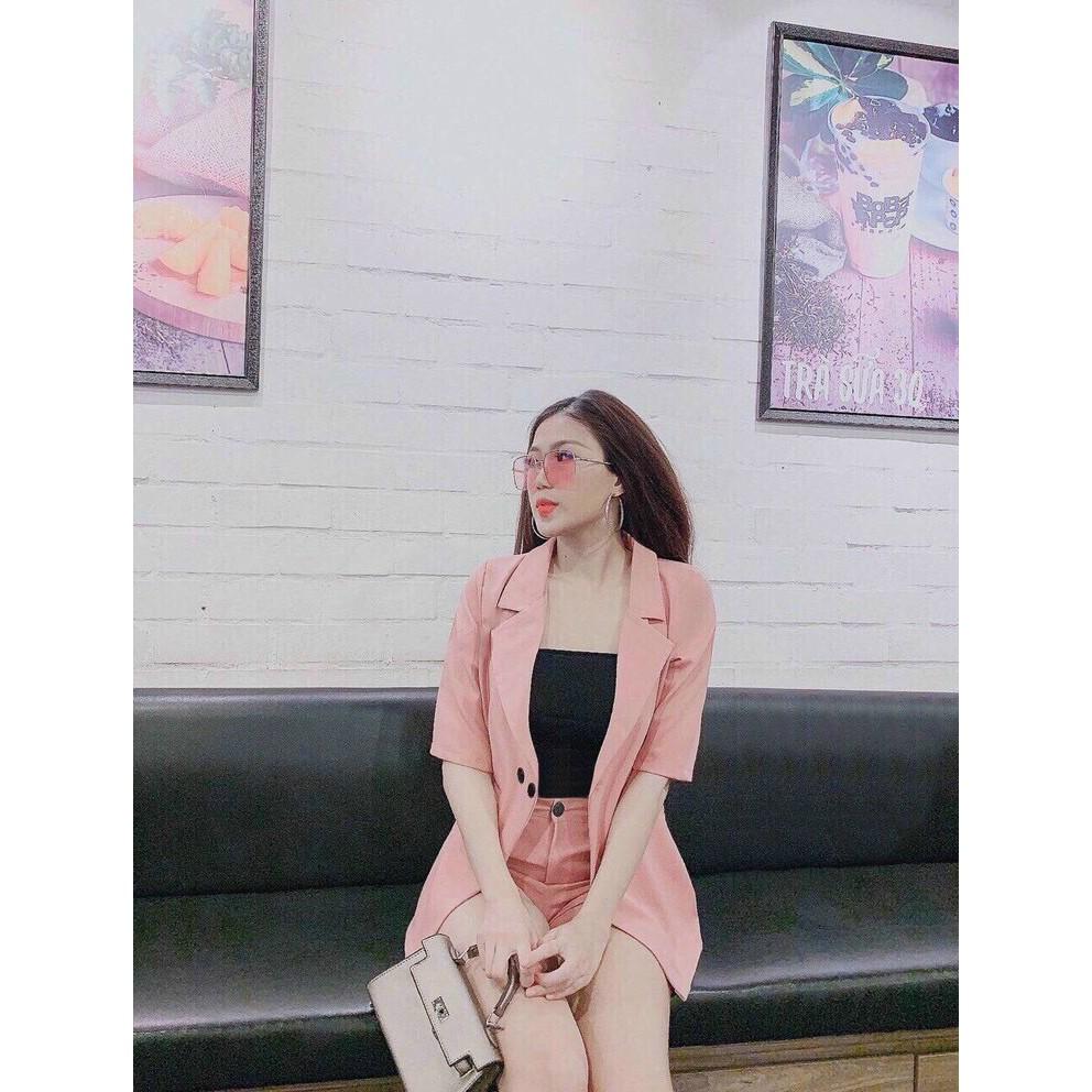 Sét vest đùi kèm áo cotton thời trang cá tính
