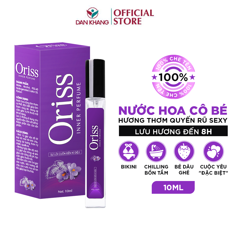 Nước Hoa Vùng Kín Nữ Oriss Chiết Xuất Tía Tô Hương Thơm Quyến Rũ Lôi Cuốn 10ml