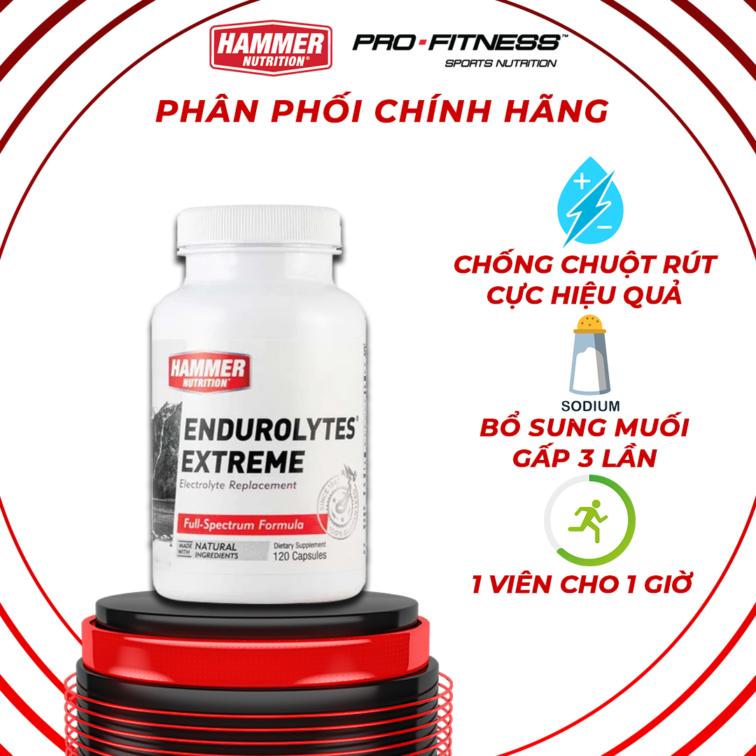 Viên uống điện giải- Hammer Nutrition Endurolytes  Extreme