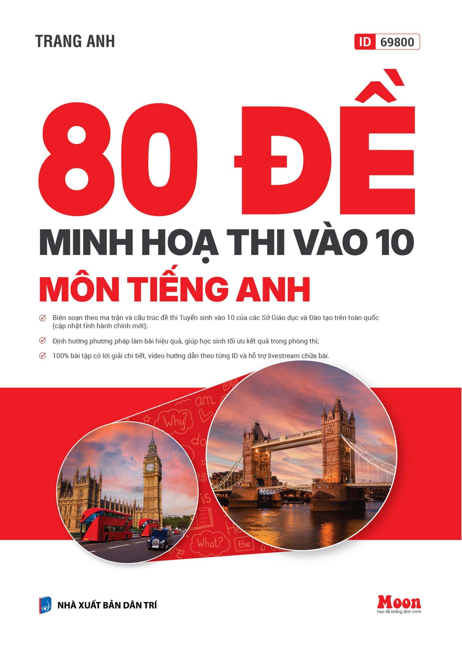 Sách - 80 Đề Minh Họa Thi Vào 10 - Môn Tiếng Anh
