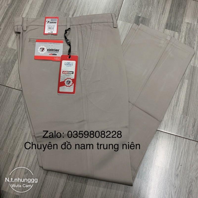 Quần thô kaki trung niên trung tuổi 1 li hàng Quảng Châu loại 1 chất cực đẹp
