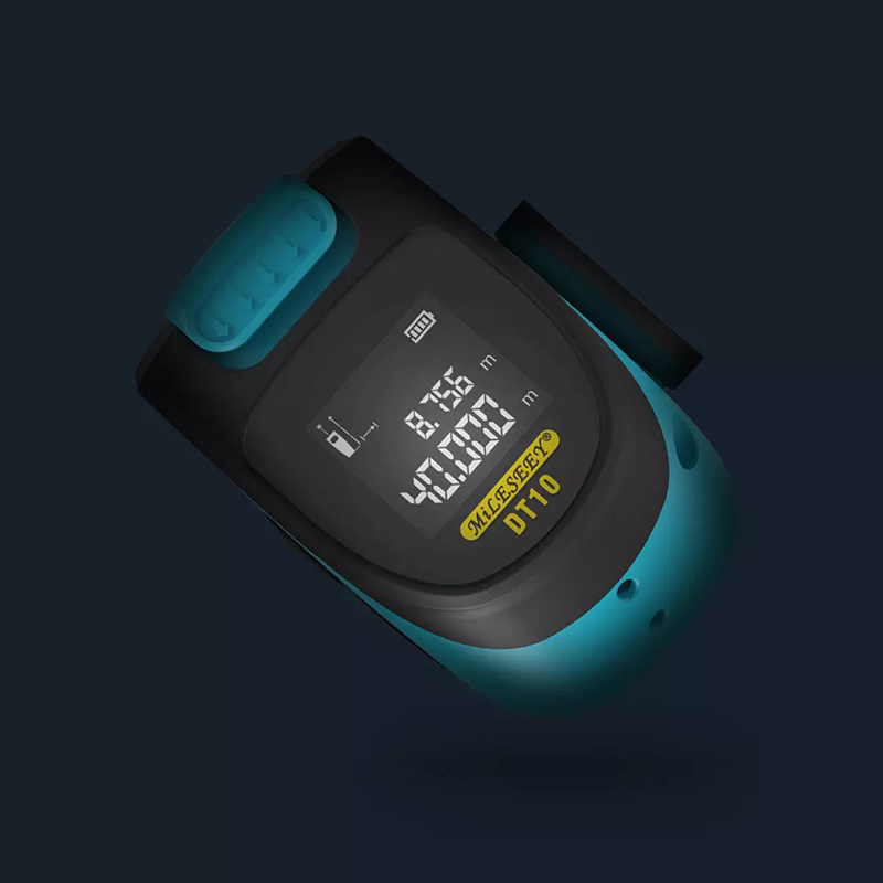 Máy đo dải laser kỹ thuật số 2 trong 1 Xiaomi Mileseey DT10 mới Máy đo khoảng cách bằng laser với màn hình kỹ thuật số LCD Móc từ tính