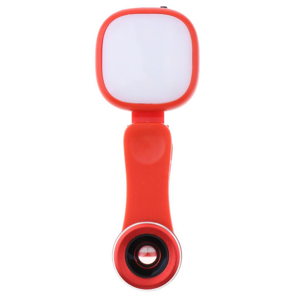 Selfie Ring Light Fill Light Rechargeable LED Light with Mobile Lens Kit for Smartphone
