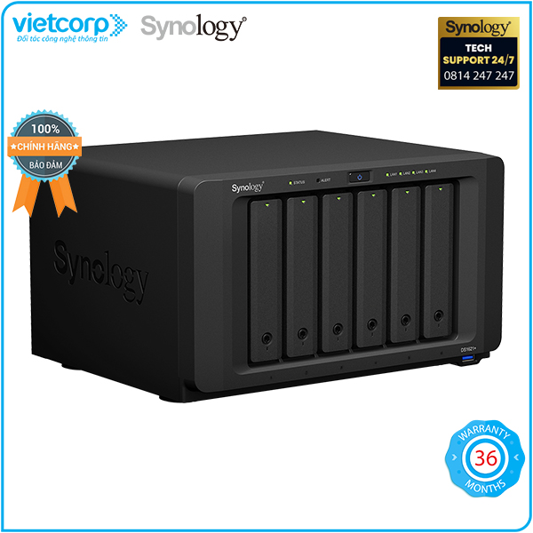 Thiết Bị Lưu Trữ Qua Mạng NAS Synology DS1621+ - Hàng Chính Hãng