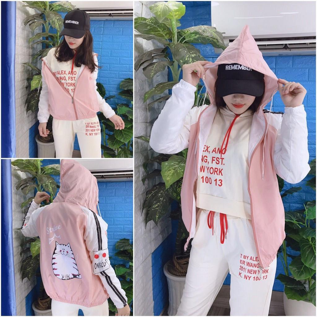 ÁO KHOÁC DÙ Mèo Ú - M47