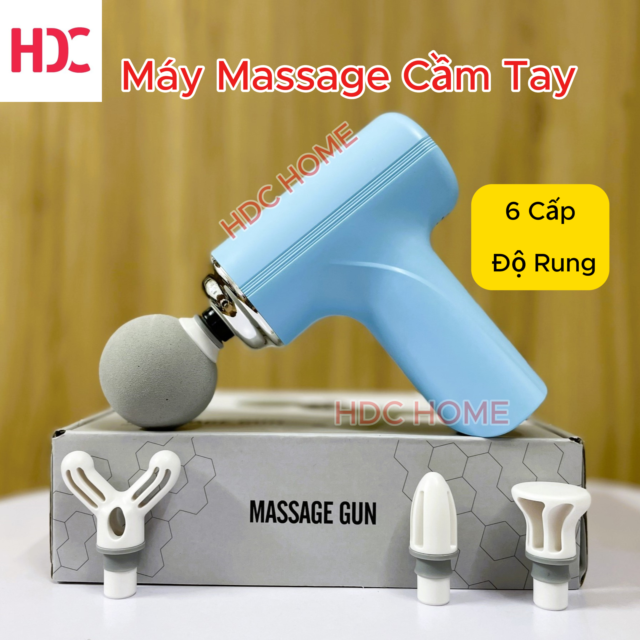 Máy Massage Cầm Tay Bản Nâng Cấp Có 6 Chế Độ, Phù Hợp mát xa Toàn Thân, Cổ Vai Gáy, Bắp Chân - Hàng Nhập Khẩu