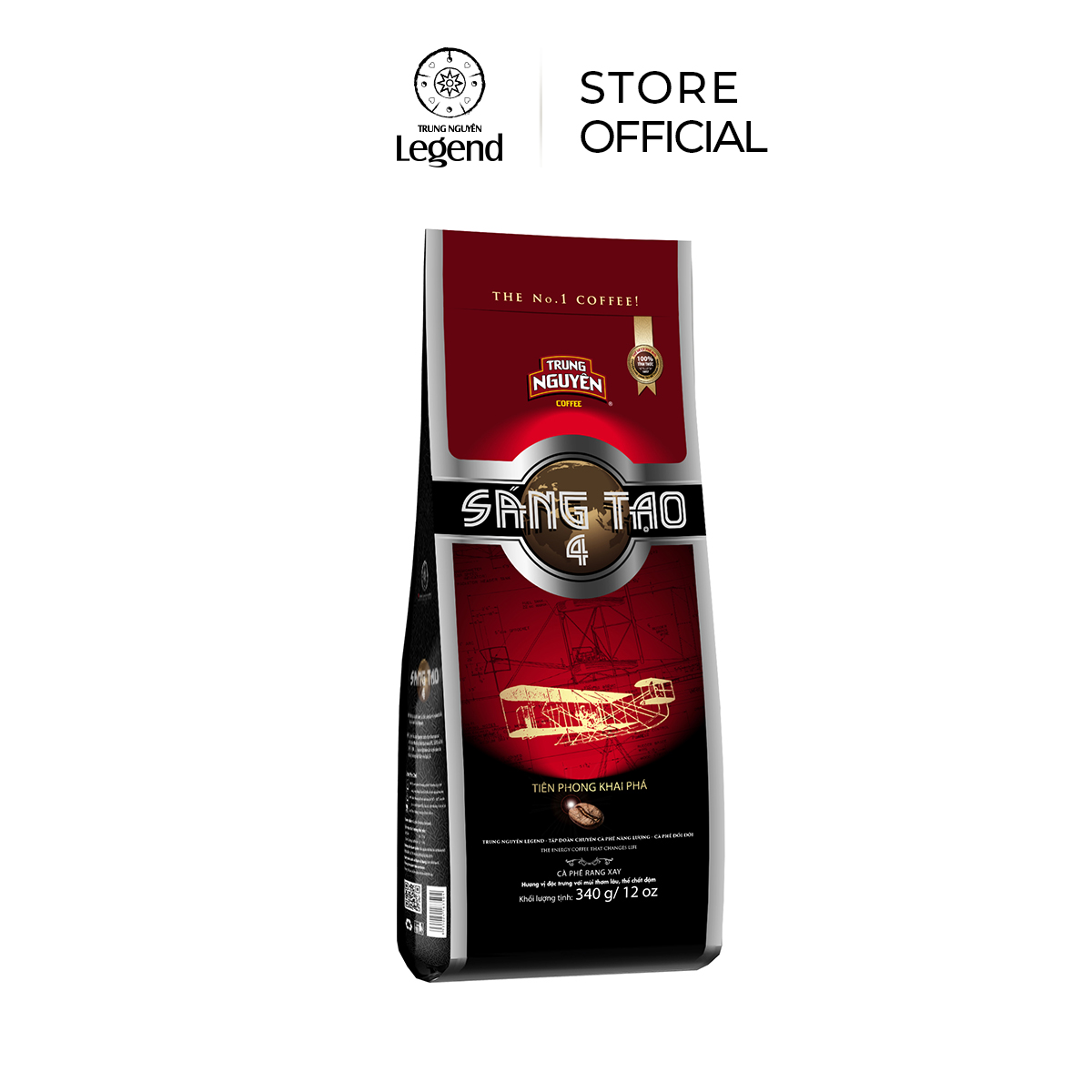 Cà phê Rang Xay Sáng Tạo 4 - Trung Nguyên Legend - 340gr