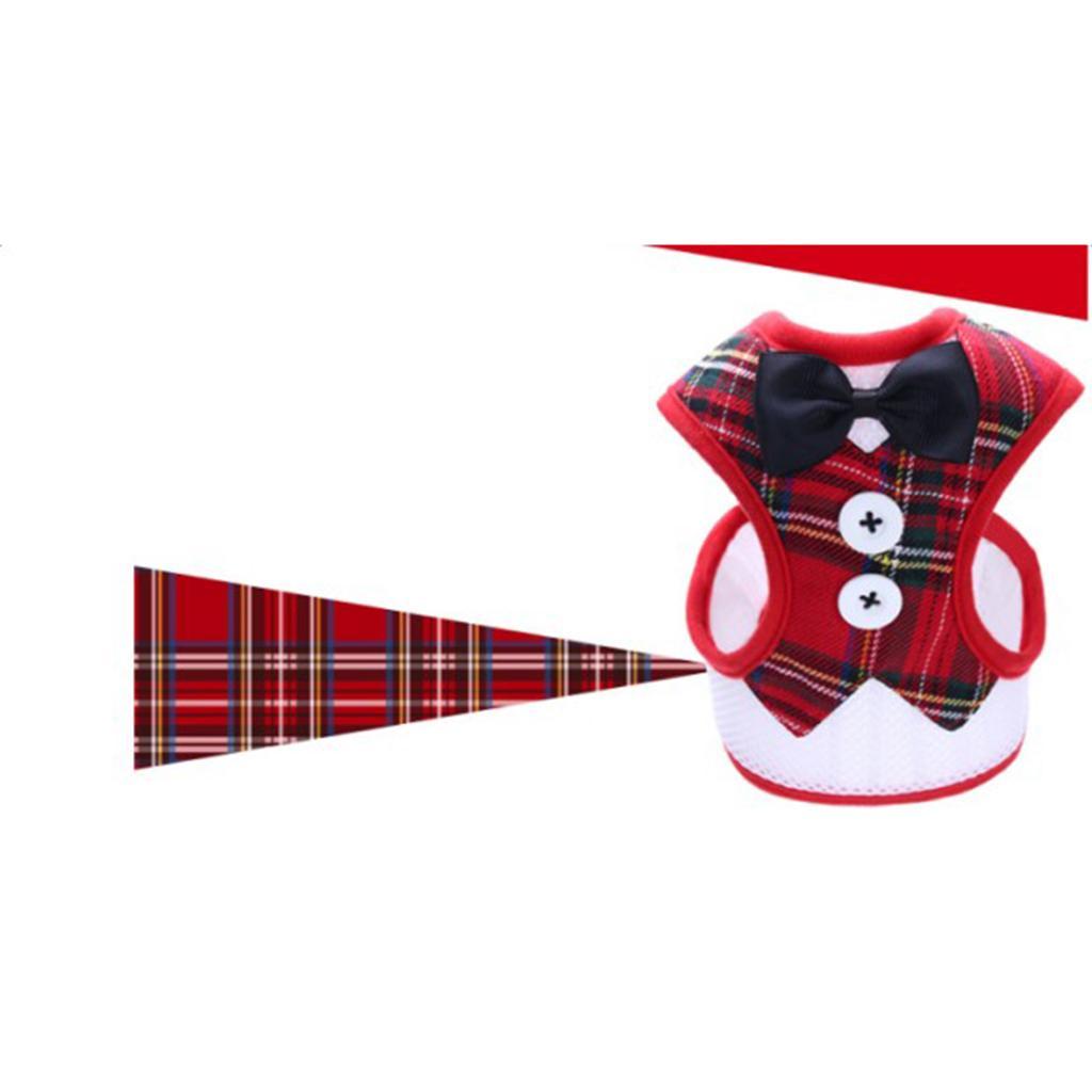 Adjustable Dog Harness Traction Rope Dog Vest Clothes