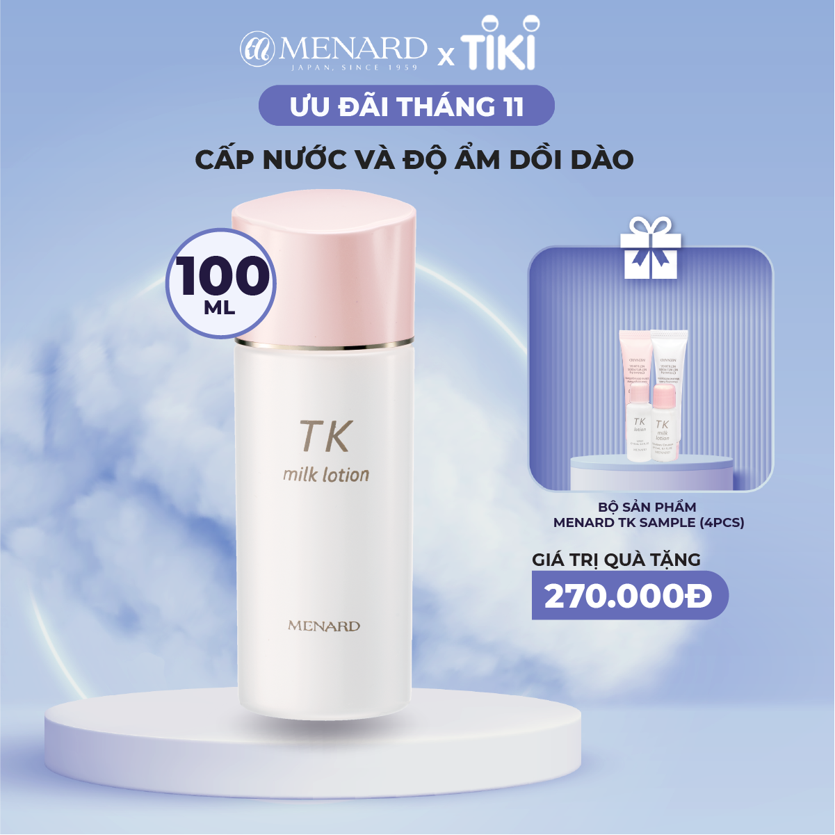 Sữa Dưỡng Menard TK Milk Lotion Chống Lão Hóa Sớm (100ml)