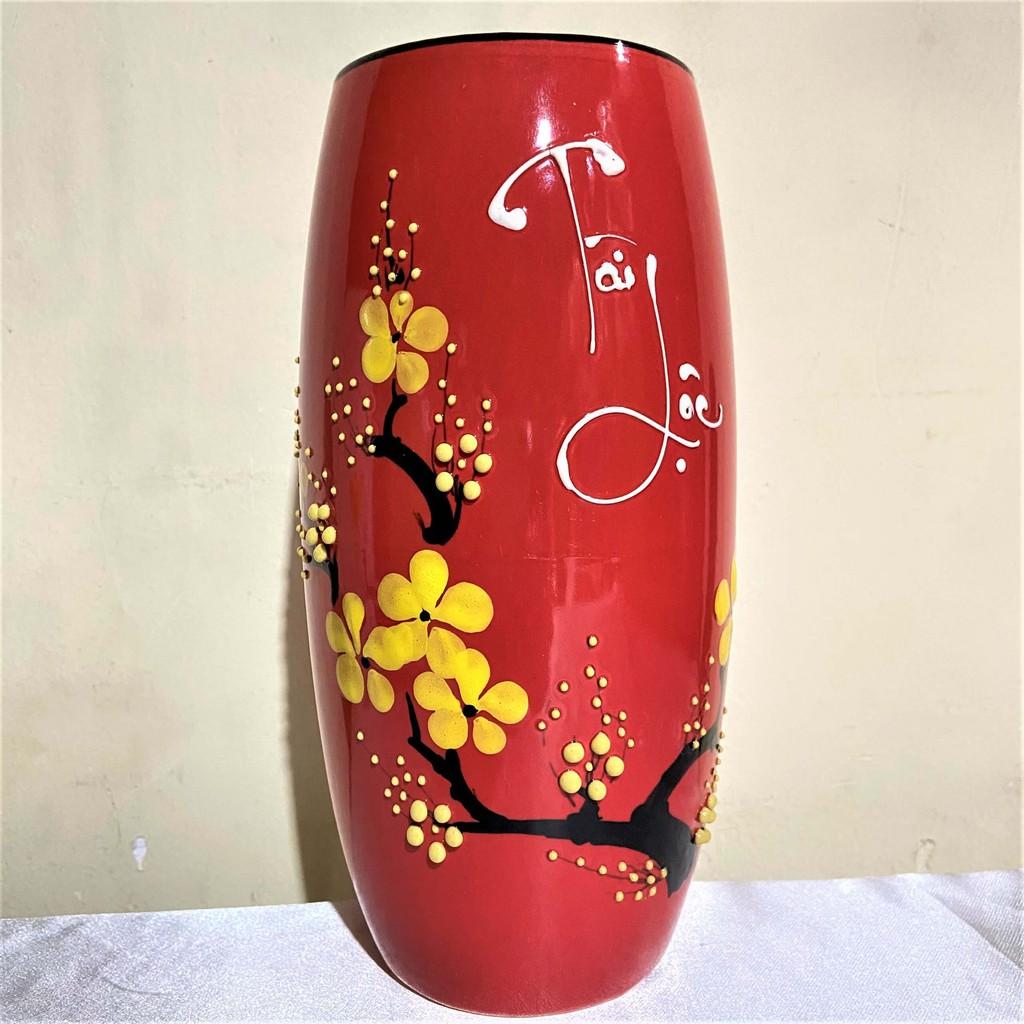 Bình Bông Sứ Cắm Hoa Tài Lộc Cao 24cm