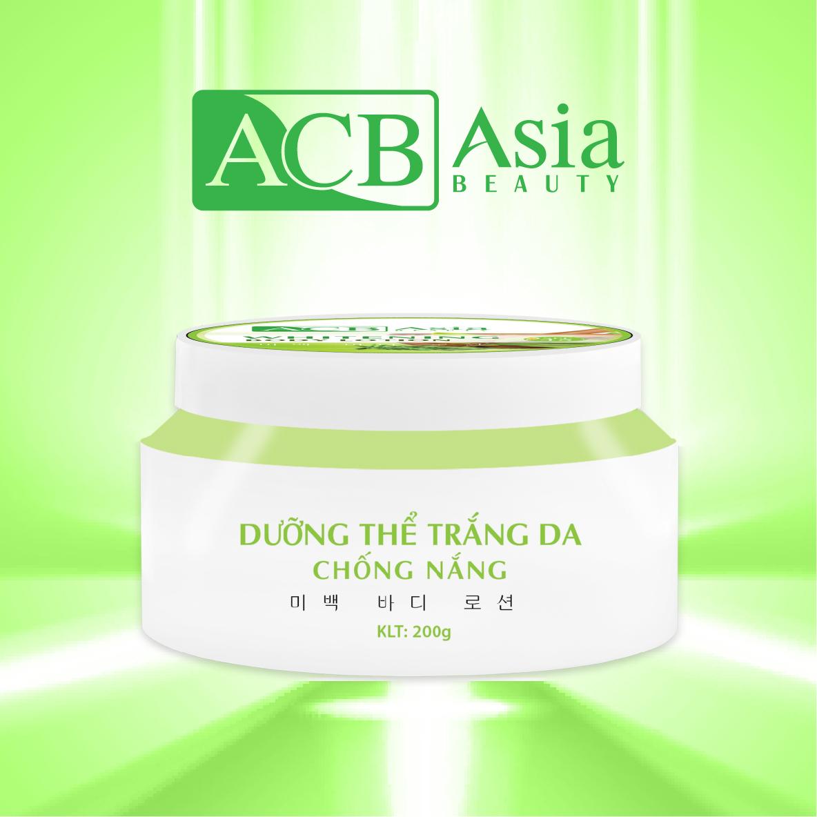 DƯỠNG THỂ TRẮNG DA CHỐNG NẮNG  ( Thảo Mộc Xanh ) ACB - ASIA BEAUTY