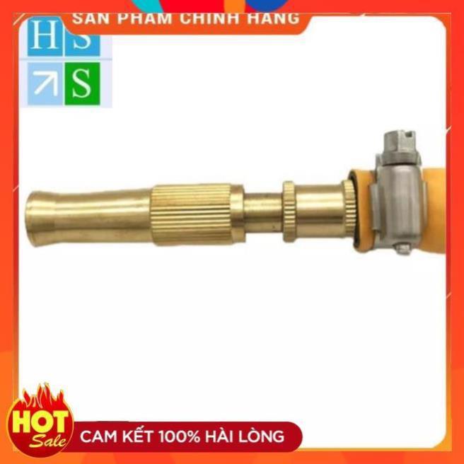 Đầu vòi xịt tăng áp bằng đồng, Vòi rửa xe hơi, rửa sân, tưới cây, làm vườn, Vòi xịt điều chỉnh được áp lực nước 206587