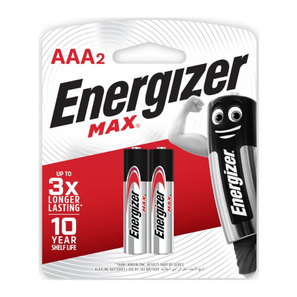 PIN AAA Energizer MAX E92 BP2