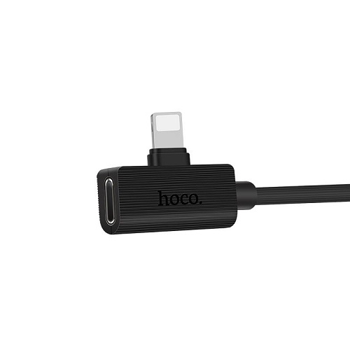 Jack chuyển đổi âm thanh Hoco hỗ trợ sạc và cổng kết nối Lightning dài 1.2m - Hàng chính hãng