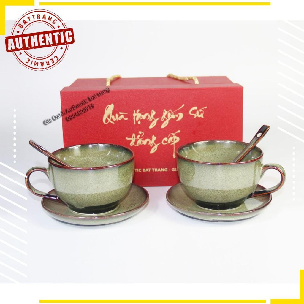 ĐẸP VÀ ĐẲNG CẤP - BỘ QUÀ TẶNG CỐC CAPPUCINNO men thỏ ngọc - quà tặng TẾT, quà tặng gia đình, quà tặng ngày lễ