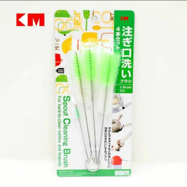 Set 4 cọ lông nhựa mềm cọ đa dụng, hàng Nhật mã KM2012